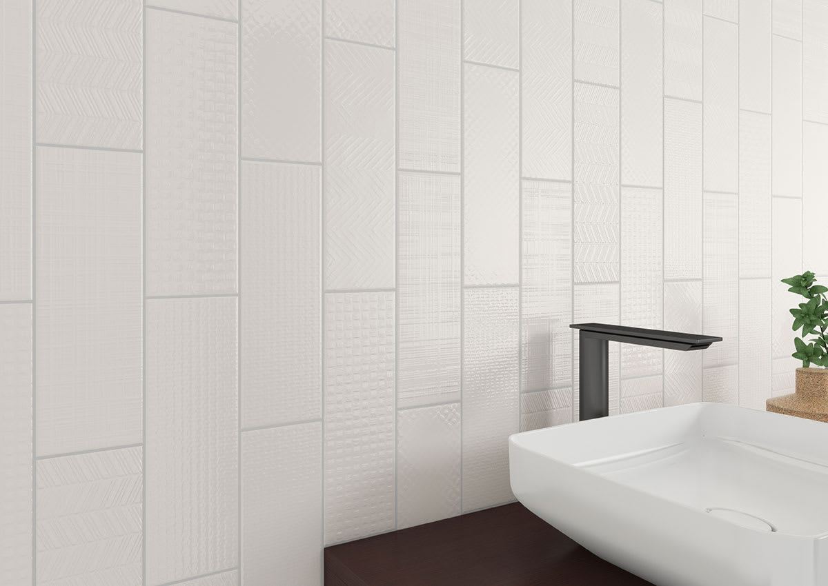 Urbano Crema 3d Mix Tile