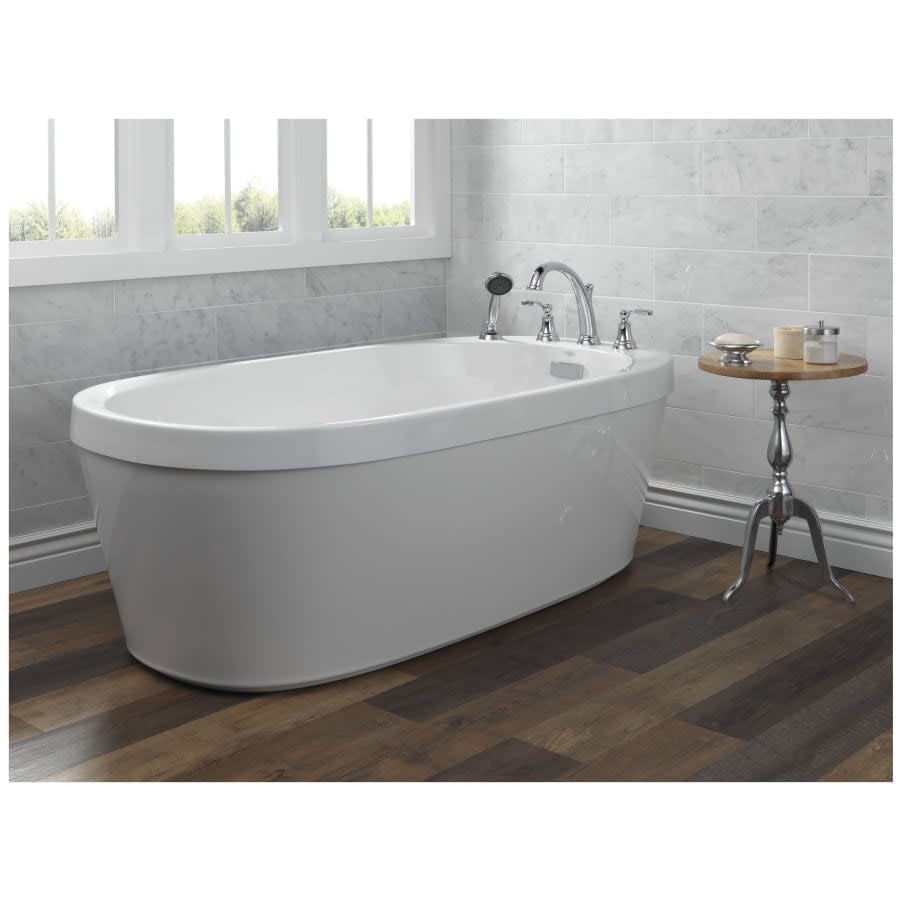 Woodhurst Deck Mounted Roman Tub Filler with Built-In Diverter - Includes Hand Shower