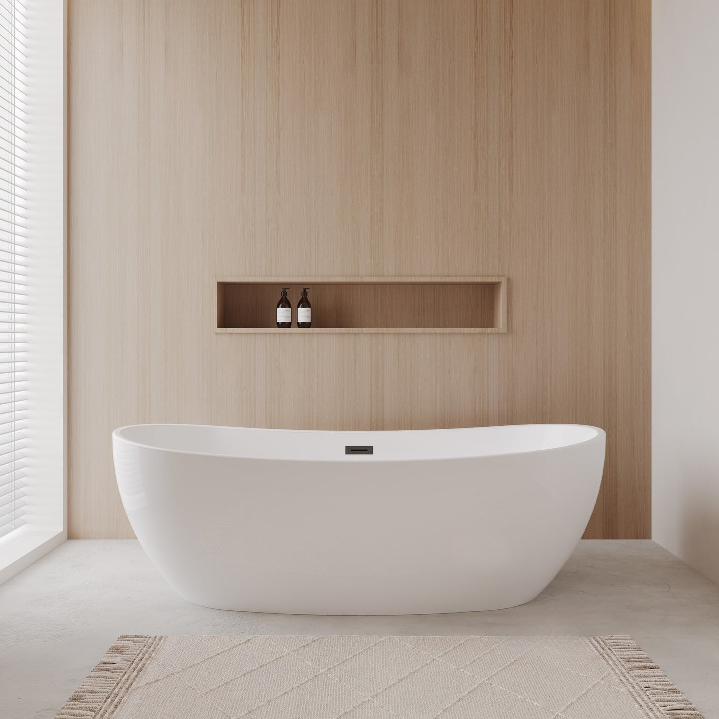 Rebecca Freestanding Bathtub - 70W x 23H x 32D