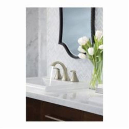 Voss™ Widespread Lavatory Faucet, ADA, 2 Handle, 3-Hole, 1.2 gpm, Brushed Nickel