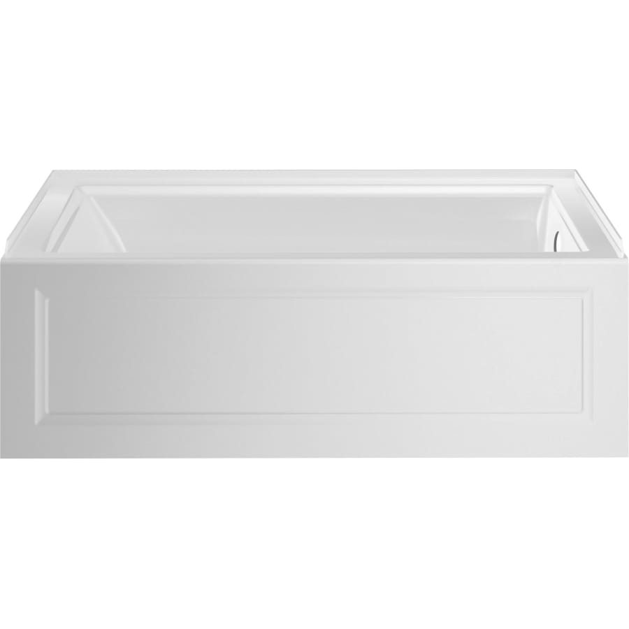 Town Square S 60" Three Wall Alcove Acrylic and Fiberglass Soaking Tub with Right Drain