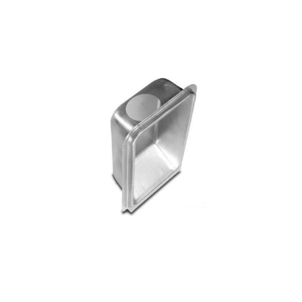 Upward Exhaust Dryer Vent Box, 2 in Dia, 4 in L, 28 ga