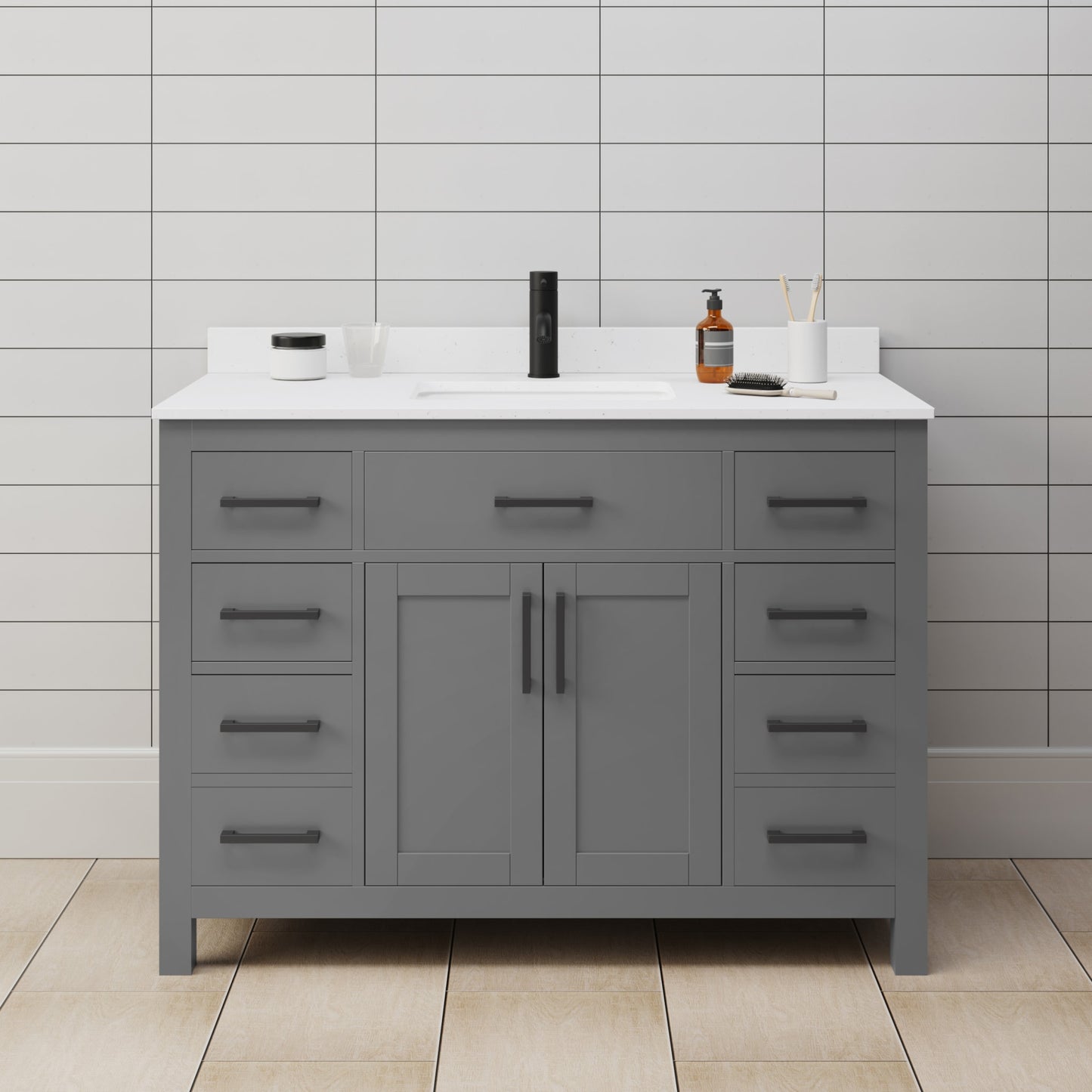 Beckett Single Bathroom Vanity - 48W x 35H x 22D