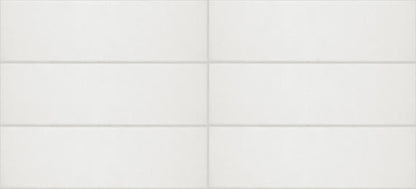 Stencil White Rectangle, Half Moon 4X12 Matte