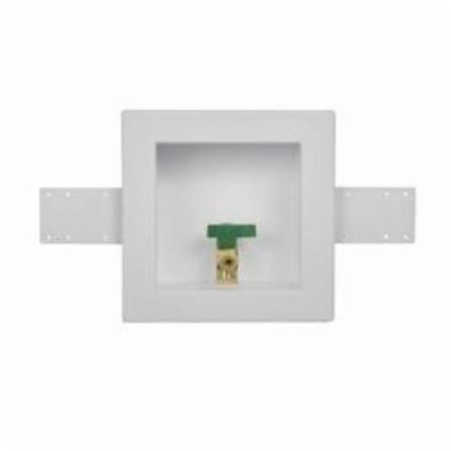 Square, 1/4 Turn, Copper, Low Lead, Ice Maker Outlet Box Standard Pack