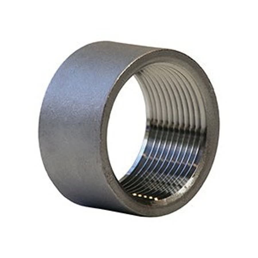 Half Coupling, 1-1/2 in, FNPT, 316/316L Stainless Steel, 150 lb