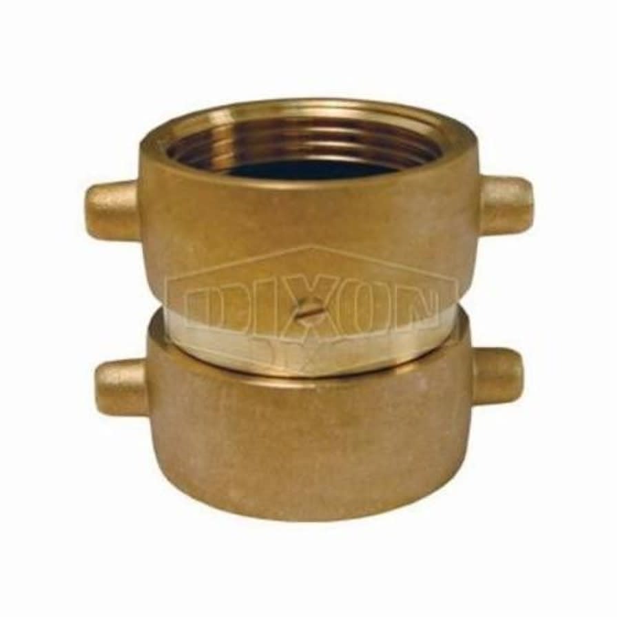 Fire Hose Adapter, 2-1/2 in, Brass