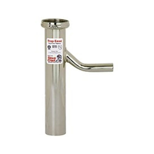 Tubular Tailpiece, 1-1/2 in, Tube x Direct Connect, 22 ga, Polished Chrome