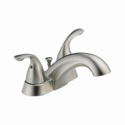 Classic Centerset Lavatory Faucet, ADA, 2 Handle, 2-Hole, 1.2 gpm, Stainless