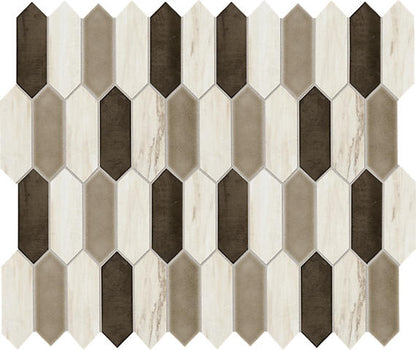 Fonte Pier White Blend Picket, Straight Edge 2X6 Mix
