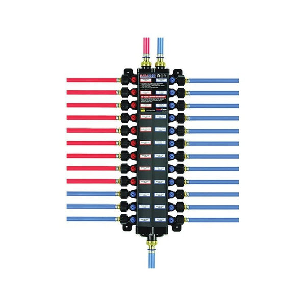 PureFlow® 24-Port Manifold, 1 x 1/2 in, Poly