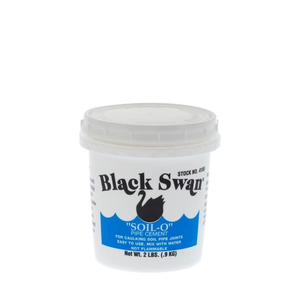 Soil Pipe Cement, 1 lb, Black, For Cast Iron
