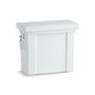 Tresham® Toilet Tank, Bowl Mount, 12 in Rough, Left Hand Lever, 1.28 gpf, White