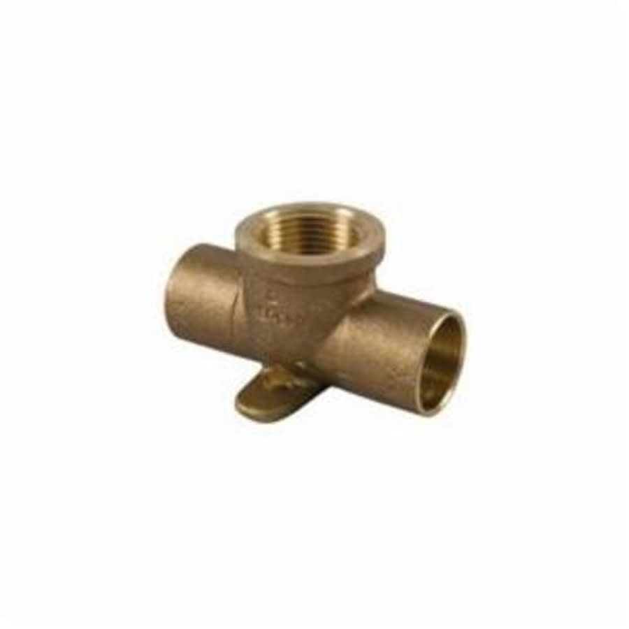 Tee, 1/2 in, C x C x FNPT, Copper