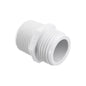 Transition Pipe Nipple, 3/4 x 3/4 in L MNPT x Male Hose Thread, PVC, SCH 40/STD