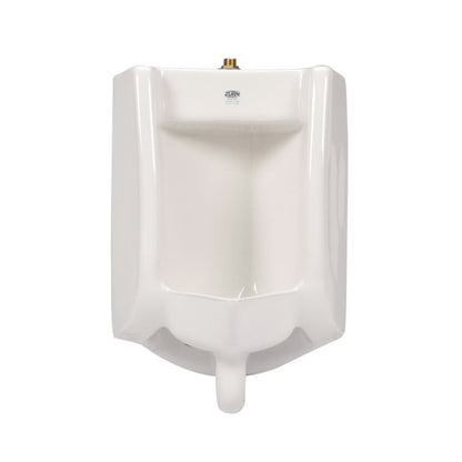 Omni-Flo™ Flat Back Urinal, ADA, Top Spud, 0.125/1 gpf, White