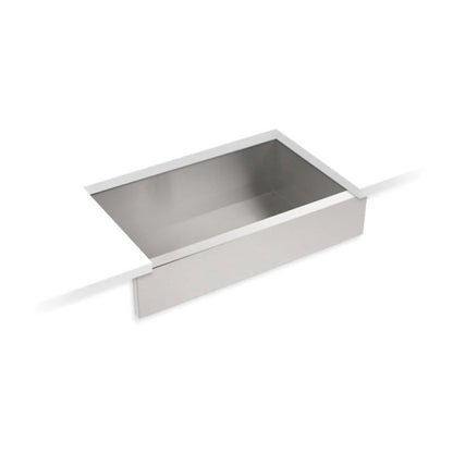 Ludington™ Single Bowl Kitchen Sink, Under Mount, 34 x 19-3/4 in, 9-3/16 in Bowl Depth, 18 ga Luster Steel, Stainless