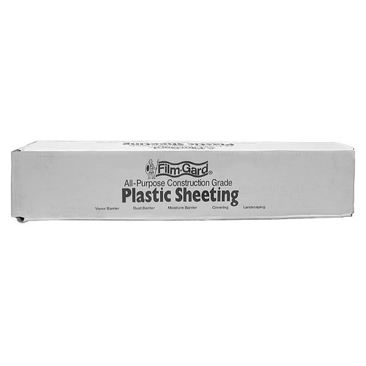 Poly Sheeting, Plastic, 100 ft L x 8 ft W x 4 mil THK, Clear