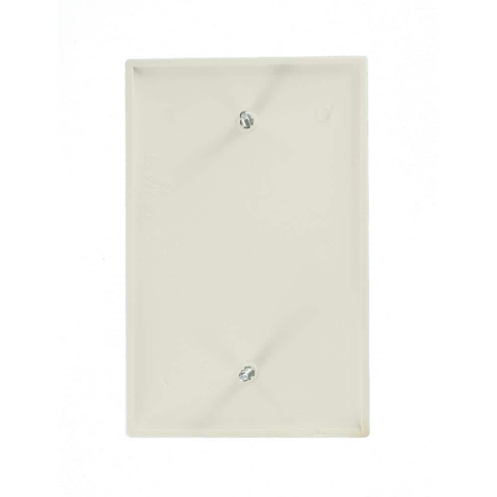 1-Gang Midway Blank Nylon Wall Plate, White