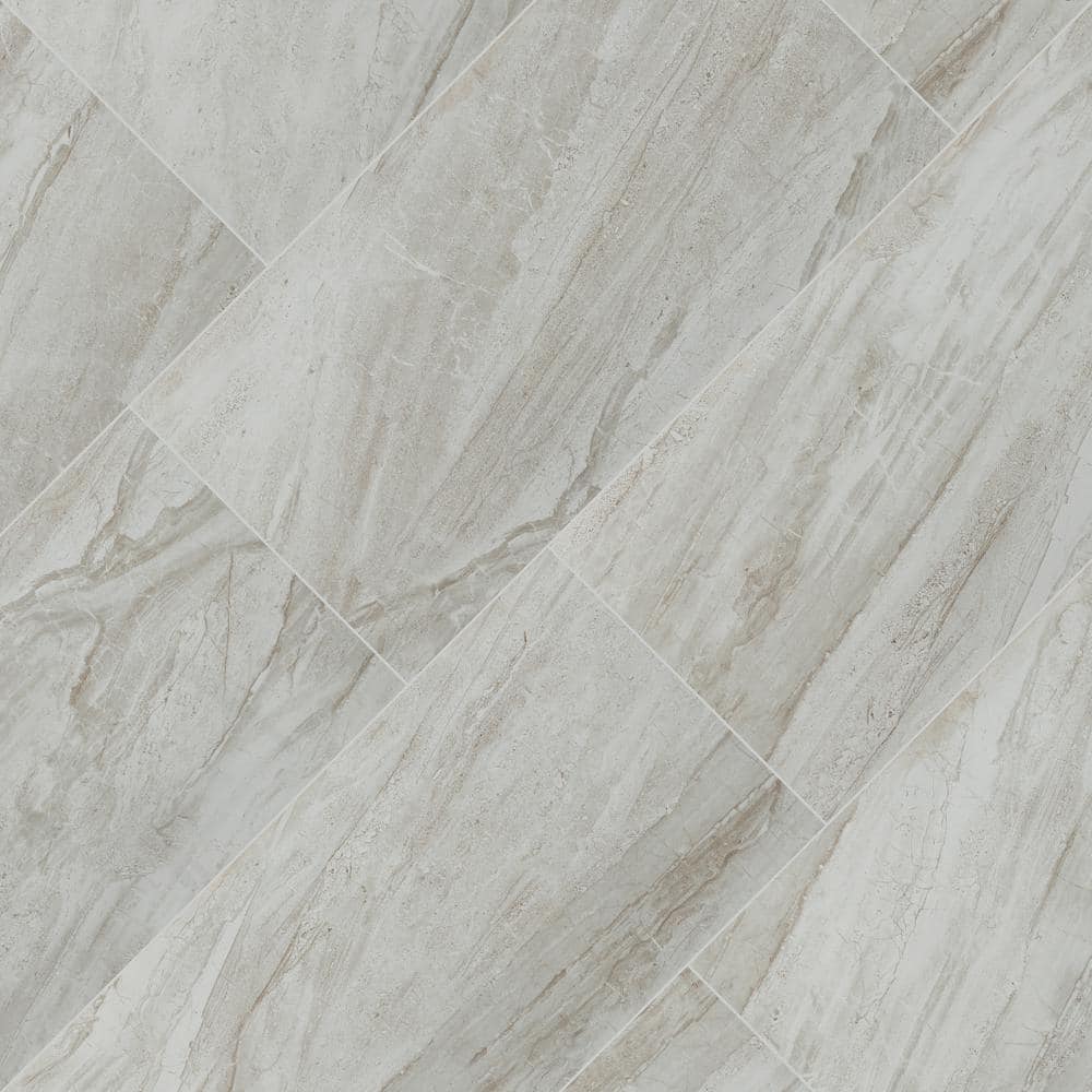 Vigo Gris 12 in. x 24 in. Matte Ceramic Stone Look Floor and Wall Tile (16 sq. ft./Case)