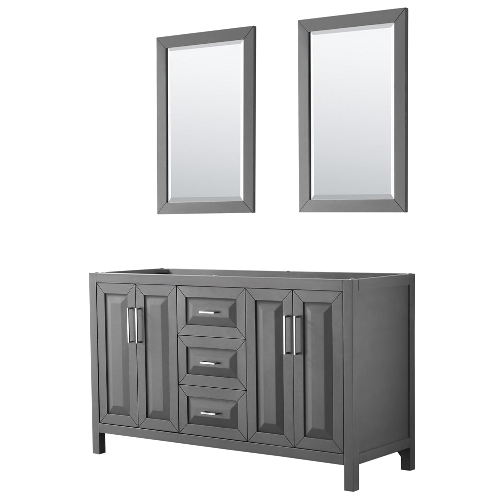Daria Double Bathroom Vanity - 59W x 35H x 21.5D