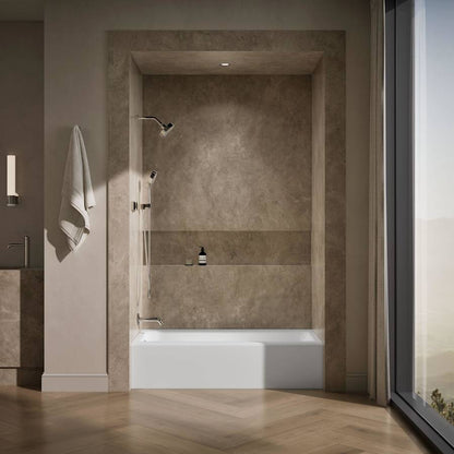 Bellwether 60" Alcove Soaking Tub with Left Drain