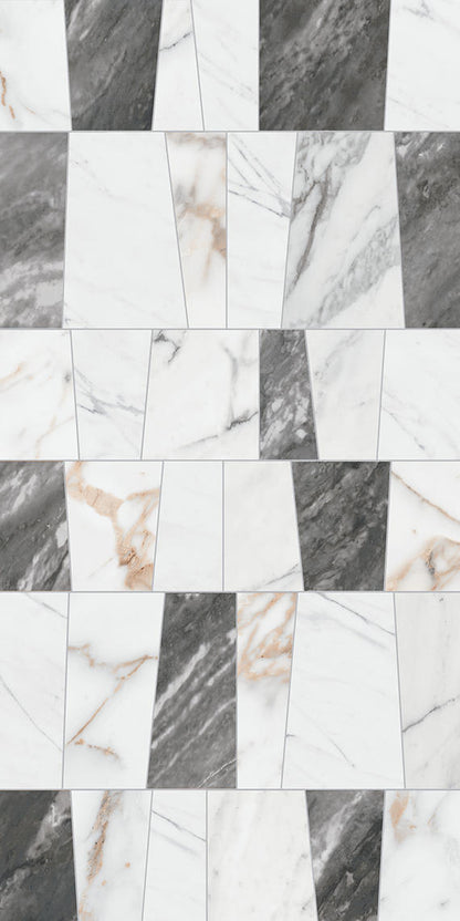 Marble Attache Lavish Moderna Deco Polished 12X24 Polished