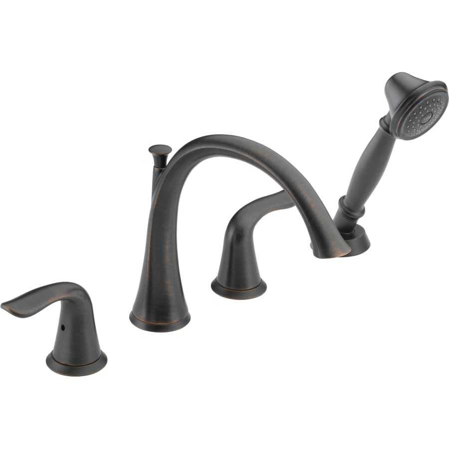 Lahara Deck Mounted Roman Tub Filler Trim with Hand Shower