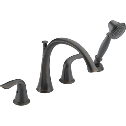 Lahara Deck Mounted Roman Tub Filler Trim with Hand Shower
