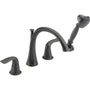 Lahara Deck Mounted Roman Tub Filler Trim with Hand Shower