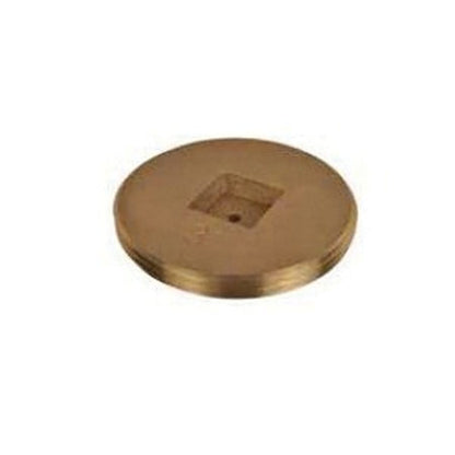 Countersunk Plug, 4 in, MNPT, Brass, Rough Brass