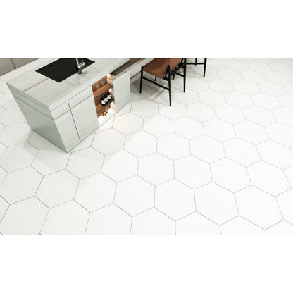 RHYTHM HEX WHITE 19X22