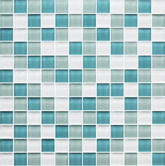 Color Appeal Sea Pearl Blend Straight Joint 1X1 Glass