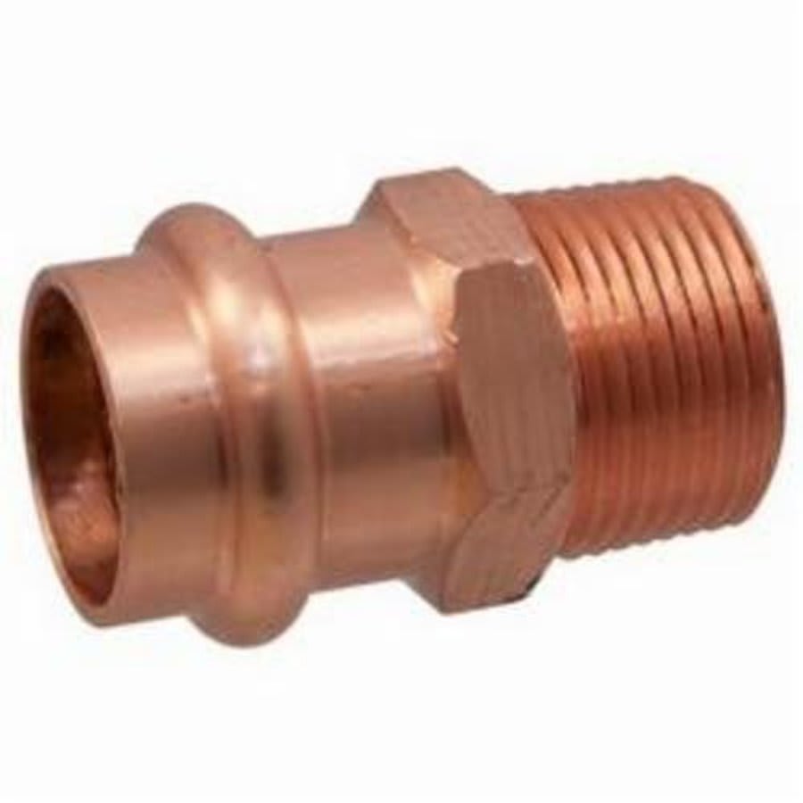 Male Adapter, 3/4 in, Press x MNPT, Copper