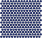 Unglazed Mosaics Sapphire Sky Penny Rounds 1X1 Matte