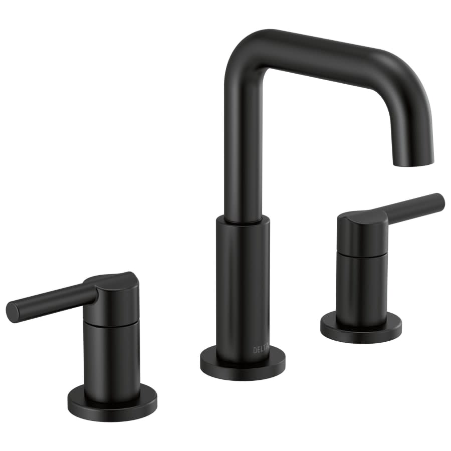 Nicoli 1.2 GPM Widespread Bathroom Faucet with Push Pop-Up Drain Assembly