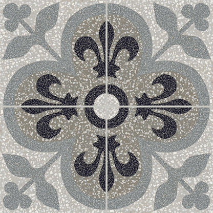D_Segni Terrazzo Fleur-De-Lis Matte 8X8 Matte