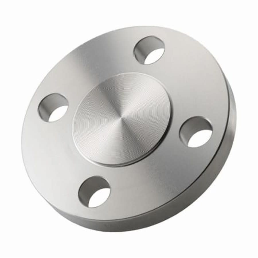 Raised Face Flange, 2-1/2 in, Blind, 150 lb, 7 in OD, 3/4 in Bolt Hole Size, 304/304L Stainless Steel
