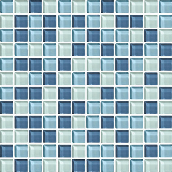 Color Wave Winter Blues Straight Joint 1X1 Glass