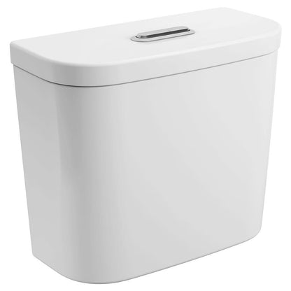Essence Toilet Tank, Bowl Mount, 12 in Rough, Top Push Button, 1/1.28 gpf Dual Flush, Alpine White
