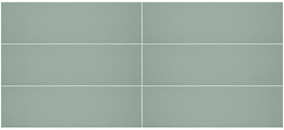 Stencil Mint Rectangle, Half Moon 4X12 Matte