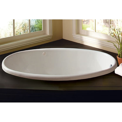 Lansford 58" x 38" Drop In Acrylic Soaking Tub with Reversible Drain and Overflow