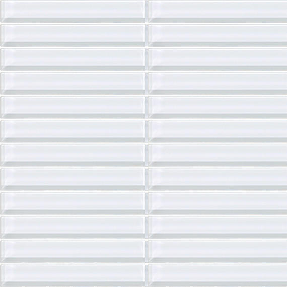 Color Wave Ice White Rectangle 3X6 Glossy