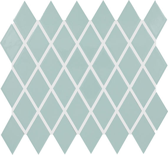 Color Wheel Retro Spa Arabesque 3X3 Glossy