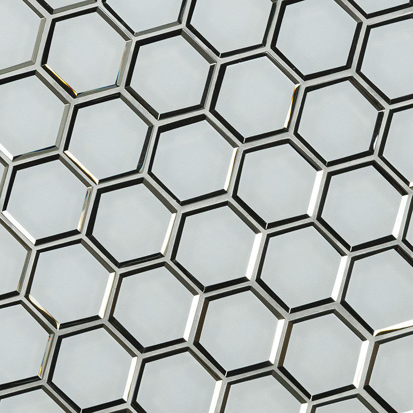 Ice Beveled 3" Hexagon