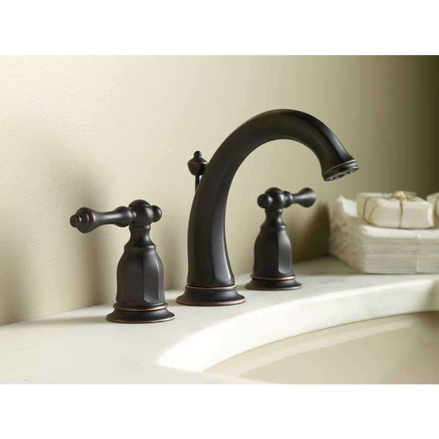 Kelston Widespread Bathroom Faucet with Ultra-Glide Valve Technology - Free Metal Pop-Up Drain Assembly with purchase