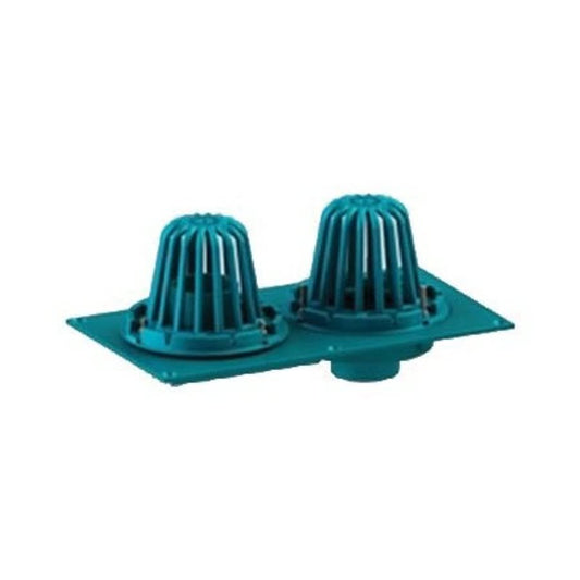 850 Roof Drain, 10-5/8 in Dia, 3 in Outlet, No Hub, Cast Iron Dome