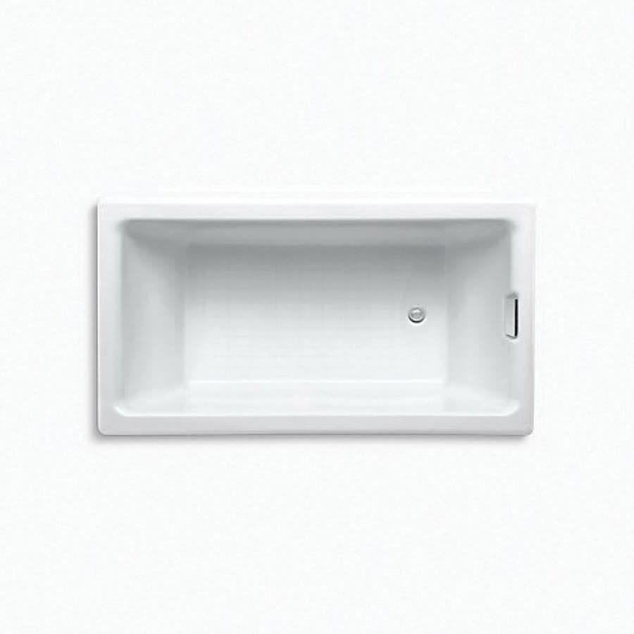 Tea-for-Two® Drop-In Tub, 66 x 36 x 24 in, End Drain, White