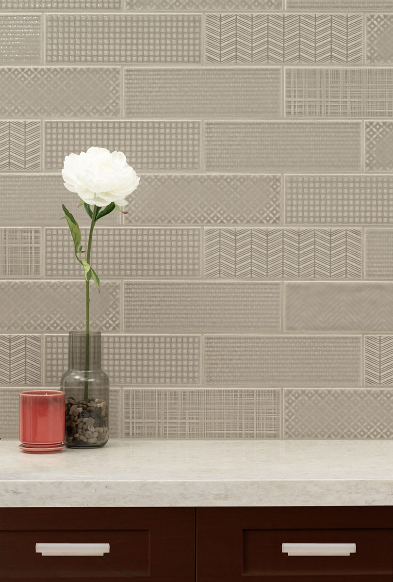 Urbano Warm Concrete 3d Mix Tile