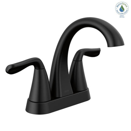 Arvo 4 in. Centerset 2-Handle Bathroom Faucet in Matte Black